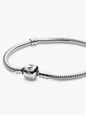 Genuine PANDORA Moments Snake Chain Bracelet; multiple lengths available!
